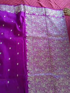Purple Banarasi Silk Saree