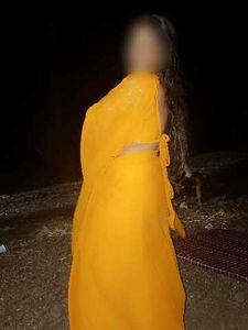 Elegant mustard Yellow Saree with ready blouse