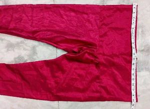 Red colour silk plazzo salwar legging pant