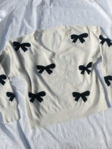 Pinterest Bow Knitted Sweater
