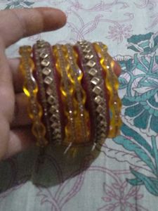 Red 🍒 Yallow Bangles