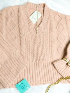 🥀♥️Pink Cable Knit Sweater🥀♥️