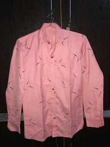 Printed Lite Pink Shirt Like New