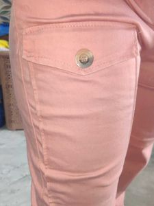 Pink High-Waisted Trousers