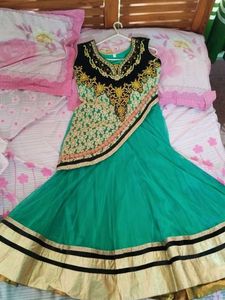 Elegant Green Ethnic Gown