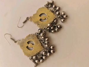 Vintage Afghani Earrings Pair