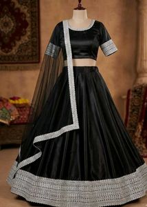 Elegant Black Lehenga Choli Set