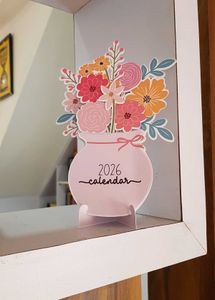2026 Floral Desk Calendar