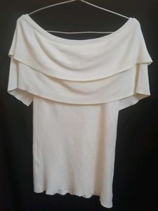 Off-White Layered Top Y2K Inspired