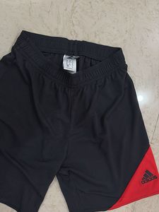 Adidas Black &amp; Red Athletic Shorts