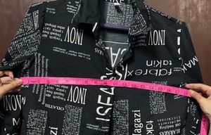 Newspaper Print Shirt