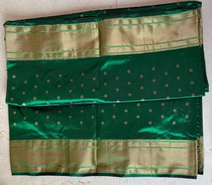 Unused Green Paithani saree