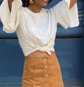 Frill Hand White Top