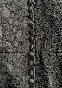 Grey Strapless Lace Dress