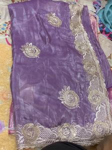 Elegant Purple Saree
