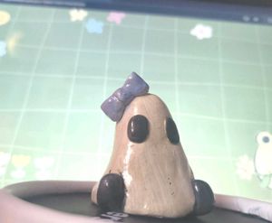 clay molded pookie ghost