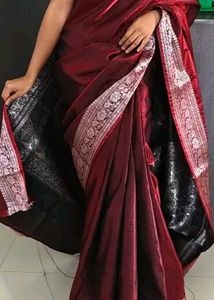 Elegant Maroon Saree