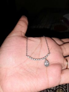 Pure Silver Necklace With Earings