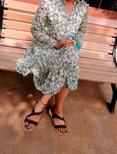 Floral Tiered Mini Dress