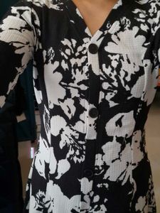 Floral Print Mini Shirt Dress