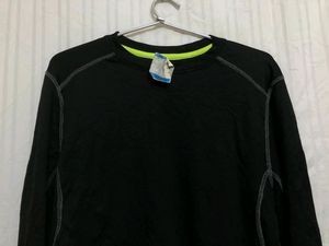 5 star Black Long Sleeve T Shirt