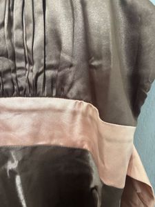 Vintage Brown &amp; Pink Dress