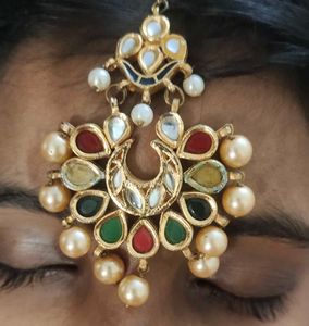 Bangles And maangtikka