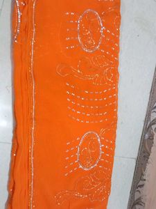 Orange Saree