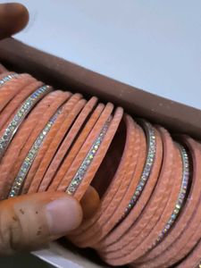Peach Bangle Set