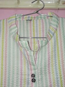 Colourful Lining Long Kurti For Sale