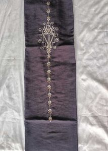 Embroidered Black Top