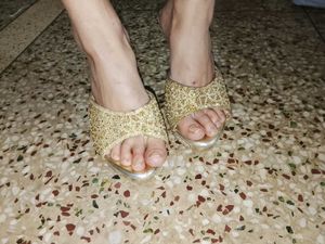 Gold Embellished Heels