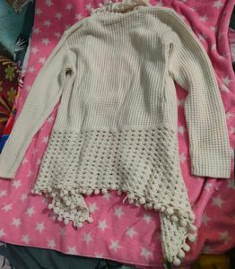 Vintage Cream Knit Cardigan