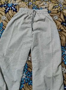 Wide Leg Grey Sweatpants