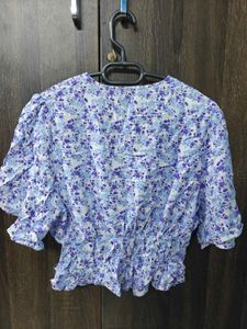 Floral Print Crop Top