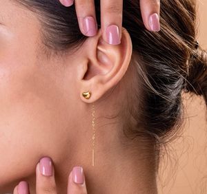 Needle Heart Earrings - Stylish