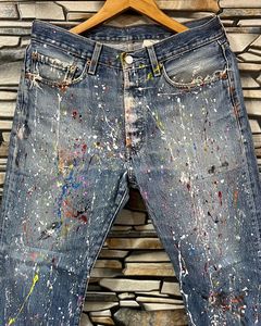 Vintage Levi’s 501 Distress Paint Splatter Jeans