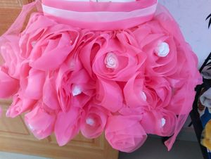 Pink Floral Party Wear Dress