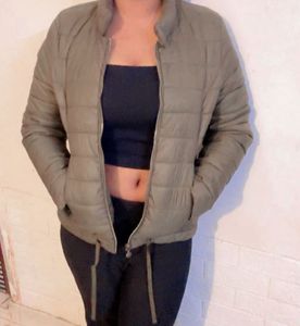 Olive Green Puffer Jacket (item 53)