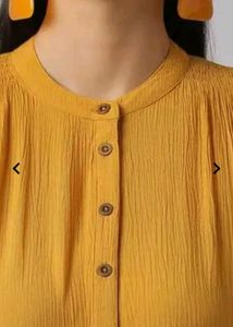 Full Lenght Mustard Forck Sleevless