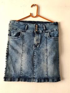 Denim Mini Skirt