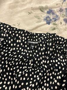 Chic Polka Dot Off-Shoulder Top