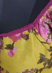 Floral Print Tie-Front Top