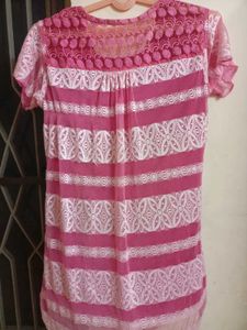 Soft Netted Pink Top