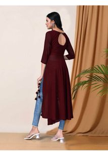 Maroon Anarkali Kurta