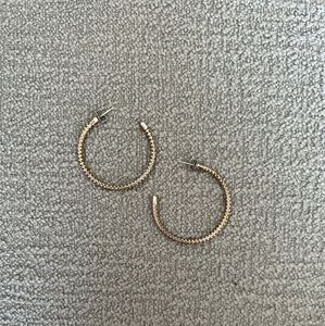 Antique Gold Hoops