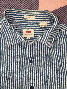 Levis Men Stripped Shirt M Size