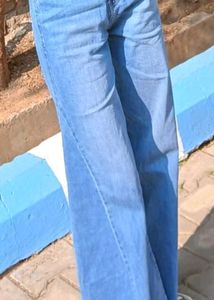 Wide Leg Denim Jeans