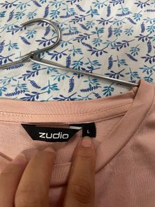 Peach Stay Curious Crop Top For Women