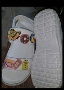 Fun Cartoon White Sandals